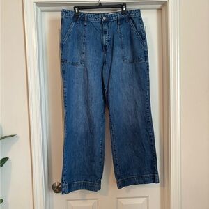 Universal Thread Wide-Leg Blue Denim Jeans